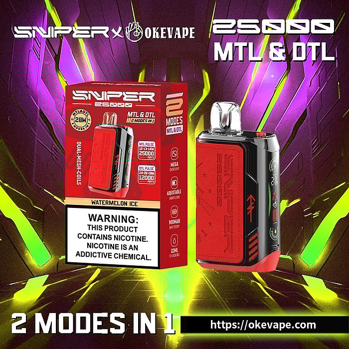 Vapmod Sniper 25000 Züge Großhandel Einweg-Vape