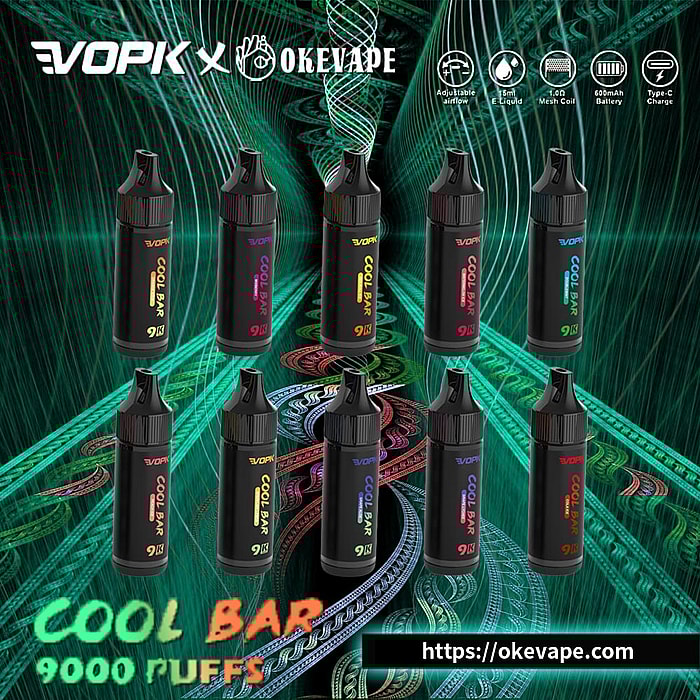 Vopk cool bar 9000 bouffées vape jetable en gros