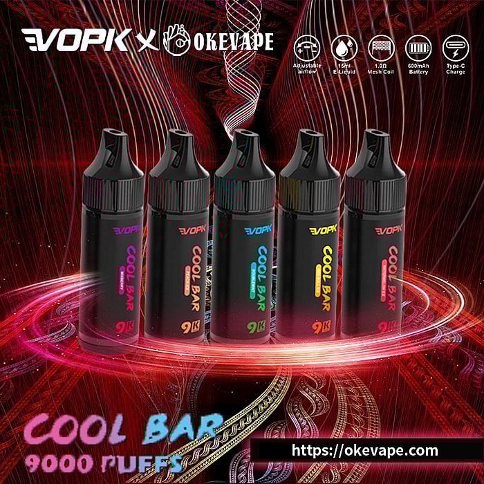 Vopk cool bar 9000 bouffées vape jetable en gros