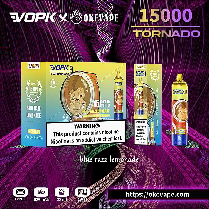 vopk tornado 15000 puffs wholesale disposable vape