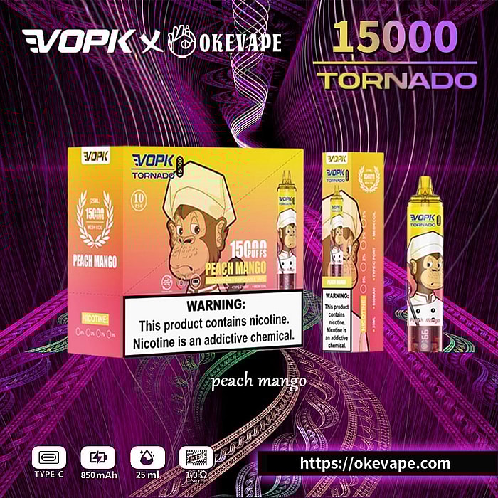 vopk tornado 15000 puffs wholesale disposable vape