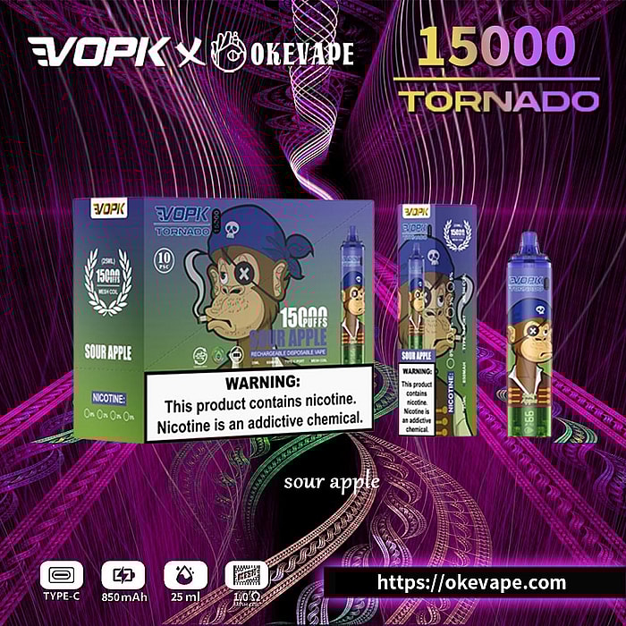 vopk tornado 15000 puffs wholesale disposable vape