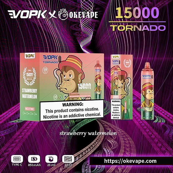 vopk tornado 15000 puffs wholesale disposable vape