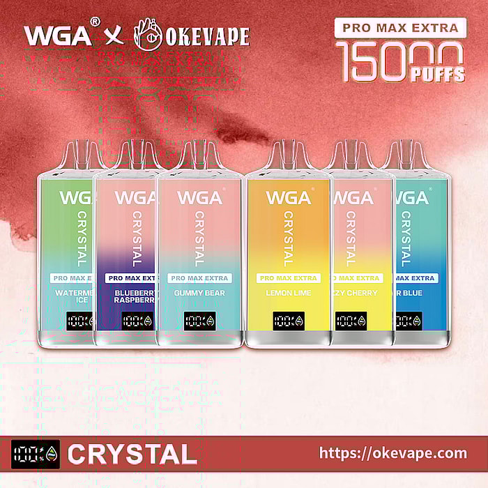 wga crystal pro max extra 15000 trekjes groothandel wegwerp vape