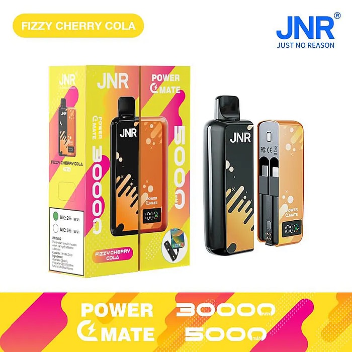 jnr power mate 30000 puffs smart screen 5000mah power bank wholesale disposable vape