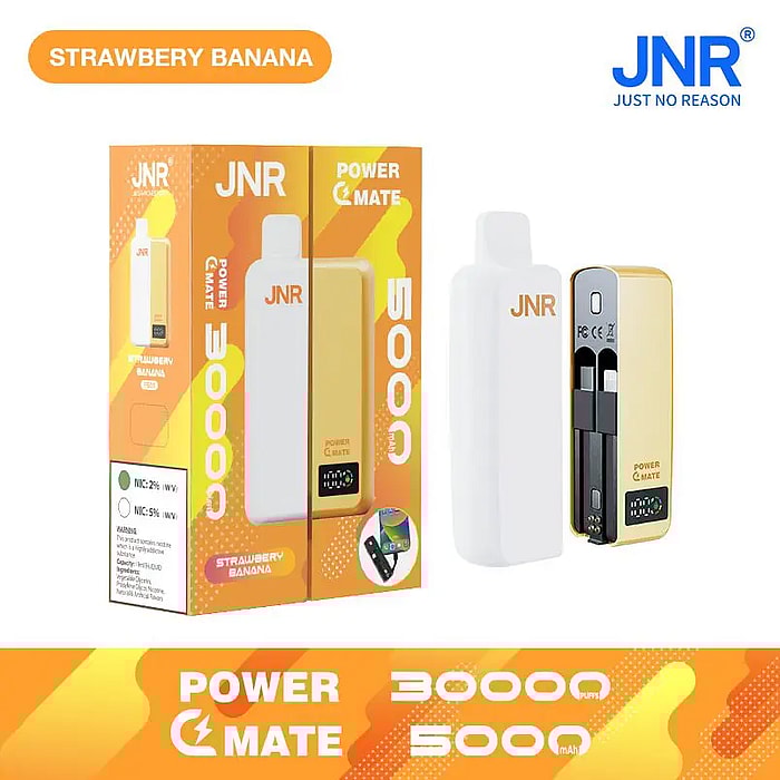 jnr power mate 30000 puffs smart screen 5000mah power bank wholesale disposable vape