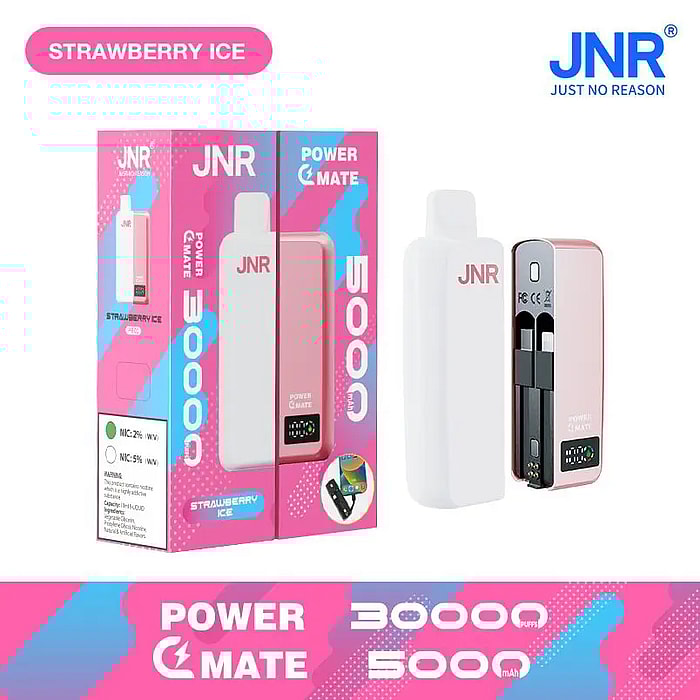 jnr power mate 30000 puffs smart screen 5000mah power bank wholesale disposable vape