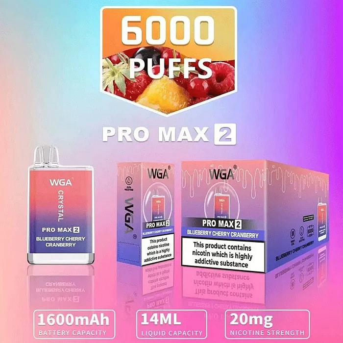 wga crystal 6000 puffs groothandel wegwerp vape