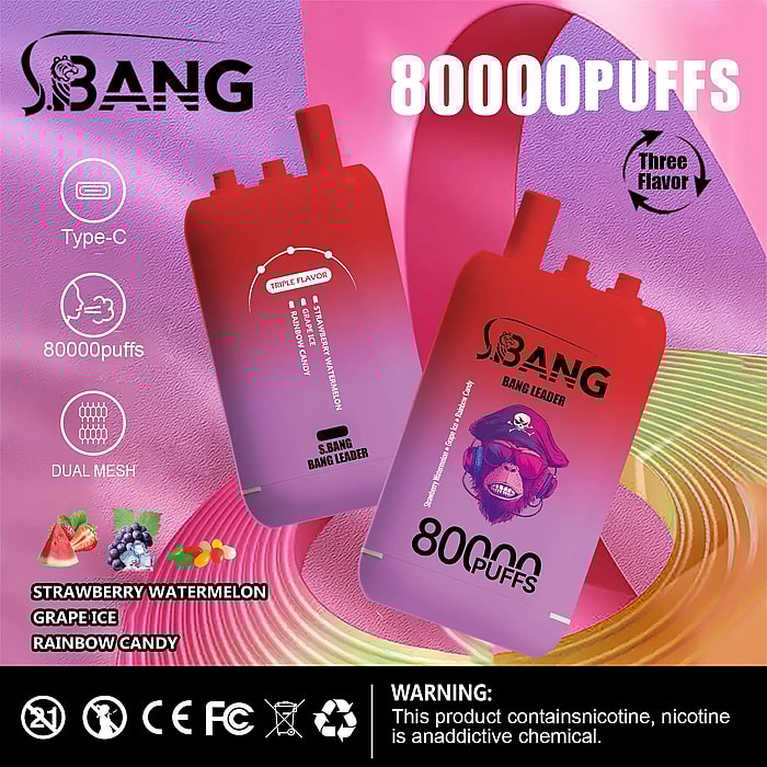 bang leader 80000 zaciągnięć hurtowo jednorazowy vape