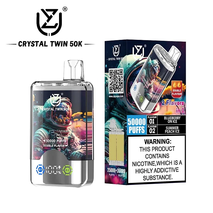Vape desechable Uzy Crystal Twin de 50.000 inhalaciones al por mayor