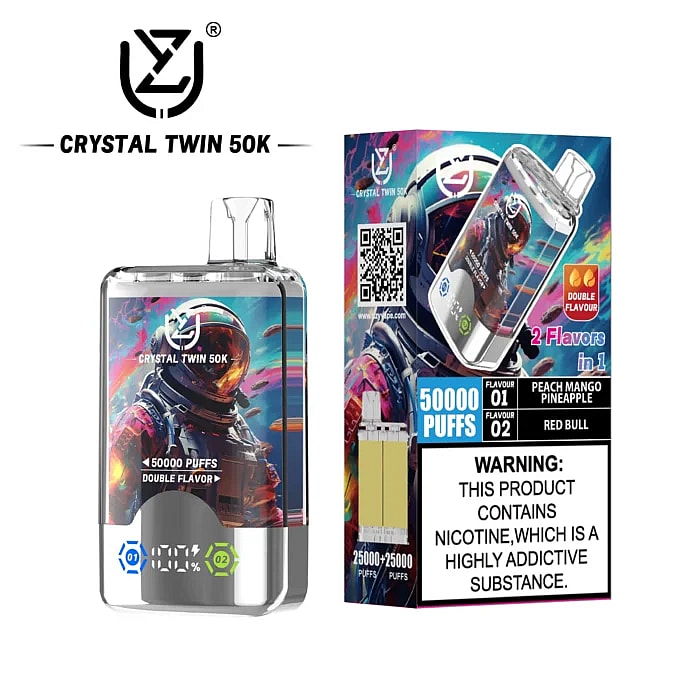 Vape desechable Uzy Crystal Twin de 50.000 inhalaciones al por mayor
