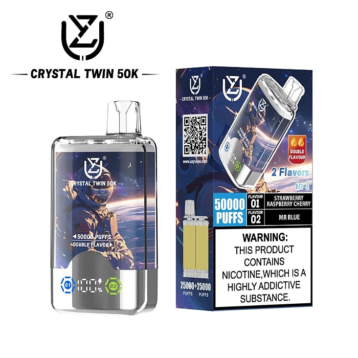 Vape desechable Uzy Crystal Twin de 50.000 inhalaciones al por mayor