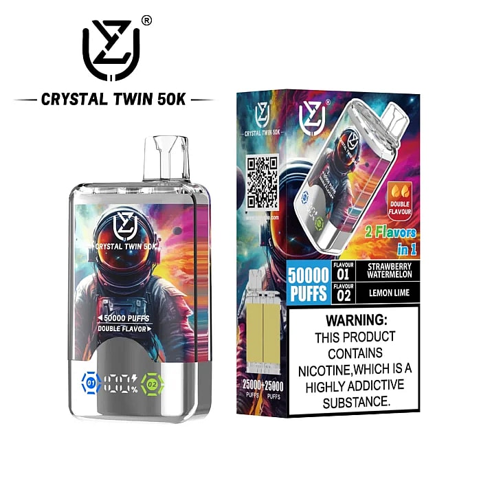 Vape desechable Uzy Crystal Twin de 50.000 inhalaciones al por mayor