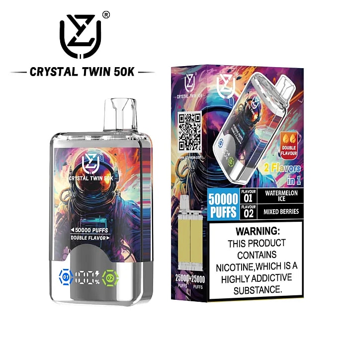 Vape desechable Uzy Crystal Twin de 50.000 inhalaciones al por mayor