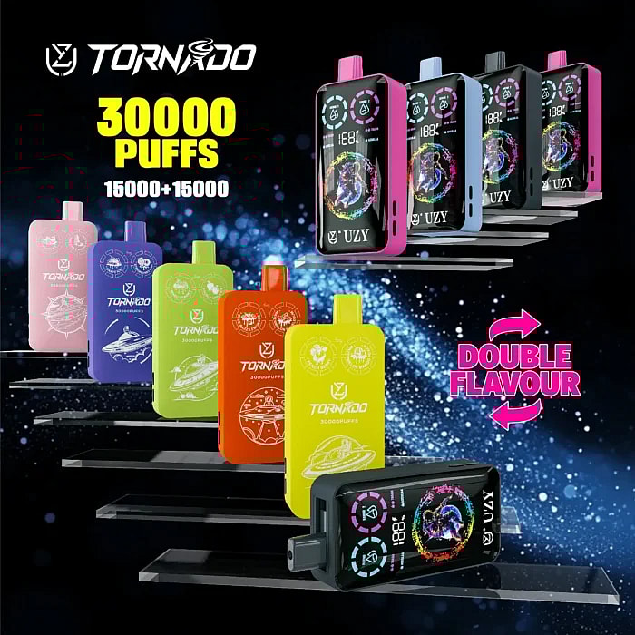 Vape desechable Uzy Tornado de 30.000 inhalaciones al por mayor