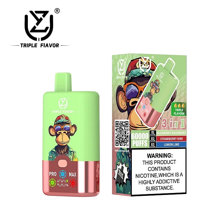 Uzy triplo sapore 60000 tiri all'ingrosso vaporizzatore monouso