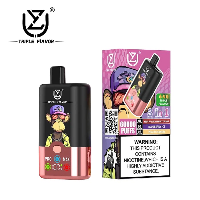 Uzy triplo sapore 60000 tiri all'ingrosso vaporizzatore monouso