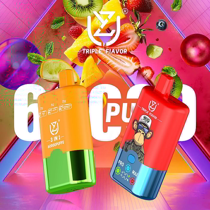 Uzy Triple Flavor 60000 Züge Großhandel Einweg-Vape