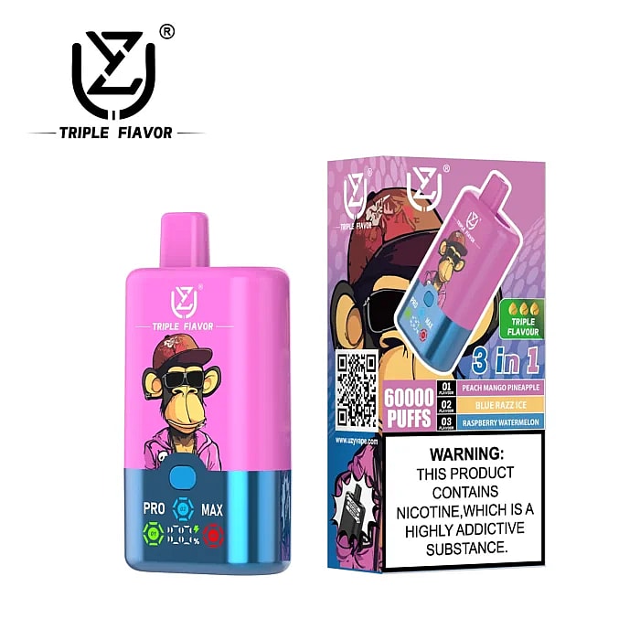Uzy triplo sapore 60000 tiri all'ingrosso vaporizzatore monouso