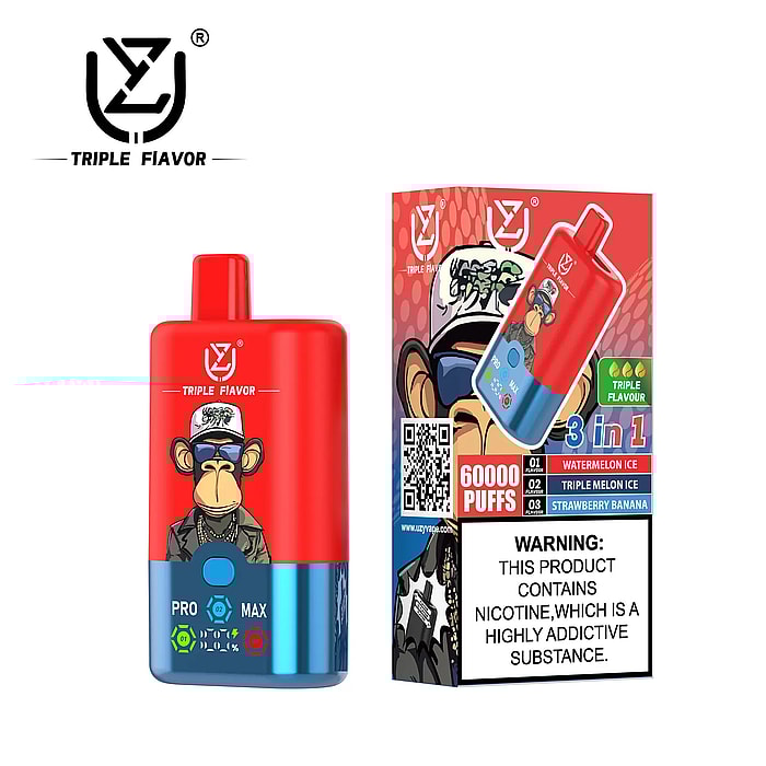 Uzy Triple Flavor 60000 Züge Großhandel Einweg-Vape