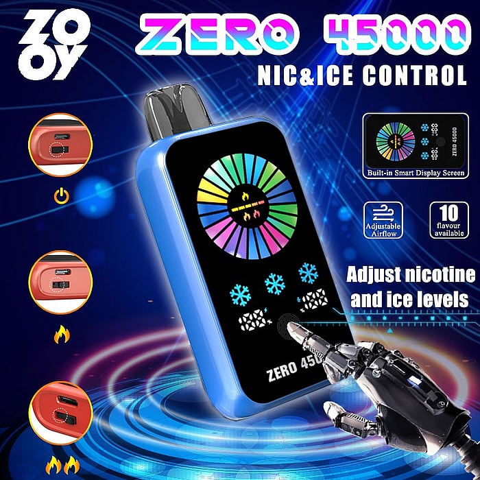 Vape jetable Zooy Zero 45 000 bouffées en gros