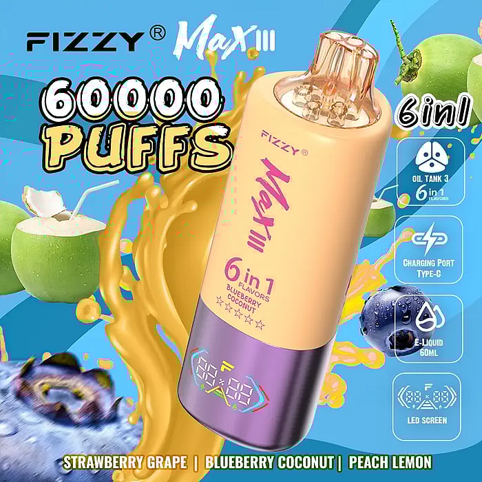 fizzy max lll 60k 60000 puffs wholesale disposable vape
