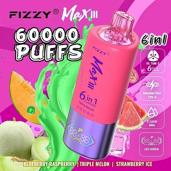 fizzy max lll 60k 60000 puffs wholesale disposable vape