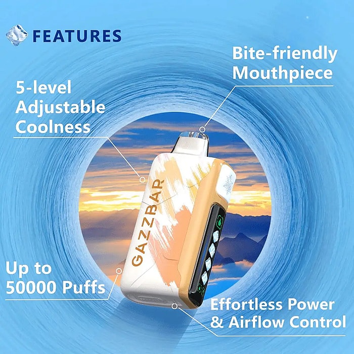 Vape jetable Gazzbar Ice God 50 000 bouffées en gros