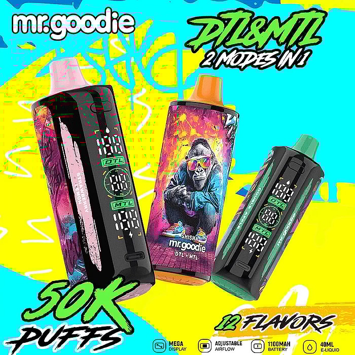 Mr.Goodie Shisha 50000 50k sbuffi all'ingrosso sigaretta elettronica usa e getta