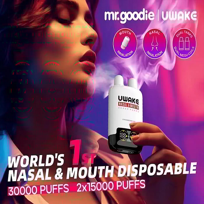 Vape jetable Mr.Goodie Uwake 30 000 bouffées en gros
