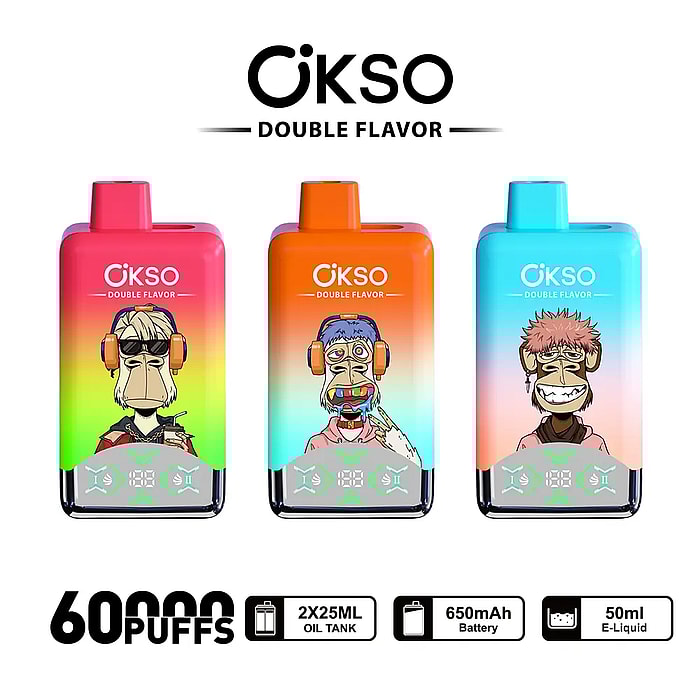 okso double flavor 60000 60k puffs wholesale disposable vape