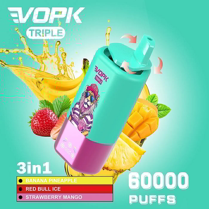 vape jetable Vopk Triple 60 000 bouffées en gros