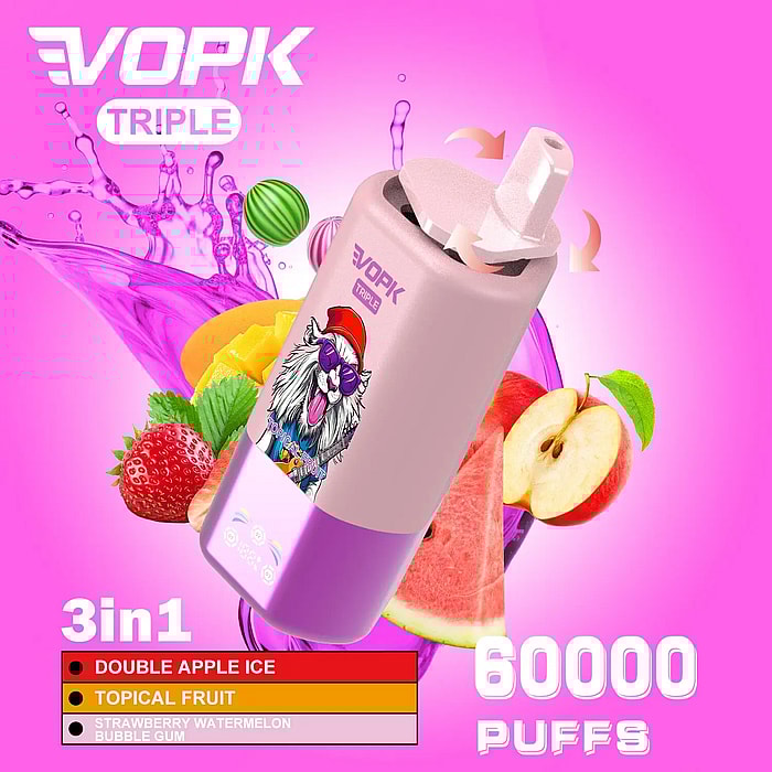 vape jetable Vopk Triple 60 000 bouffées en gros
