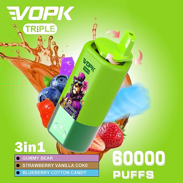 vape jetable Vopk Triple 60 000 bouffées en gros