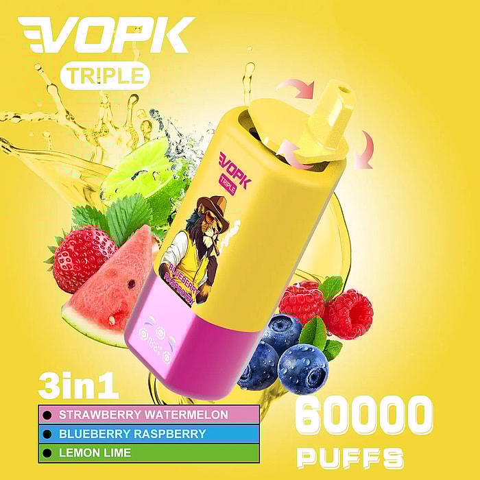 vape jetable Vopk Triple 60 000 bouffées en gros