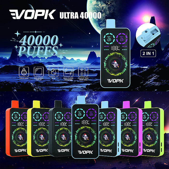 vape jetable Vopk Ultra 40 000 bouffées en gros