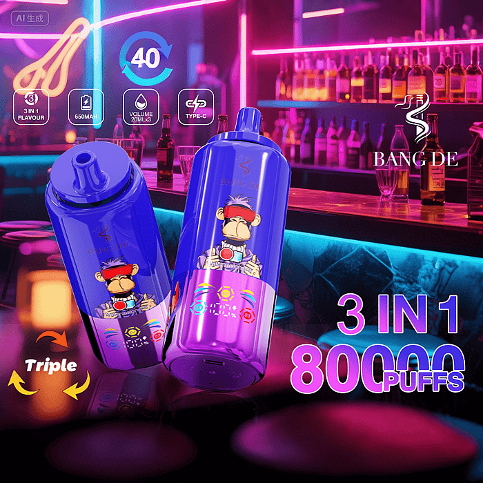 bang de 80000 8万回吸引できる卸売使い捨てベイプ