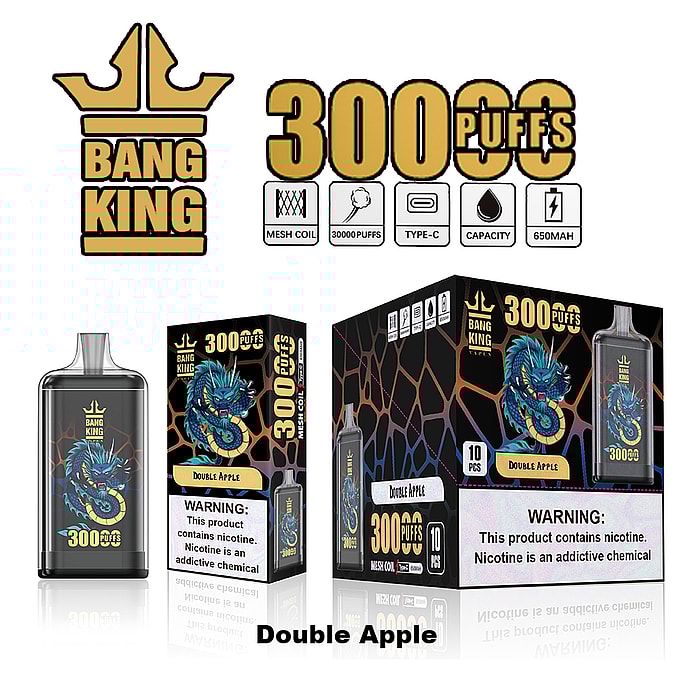 Bang King Crystal 30 000 bouffées (30 000 bouffées) Vape jetable en gros