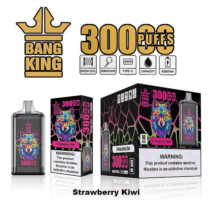 Bang King Crystal 30 000 bouffées (30 000 bouffées) Vape jetable en gros