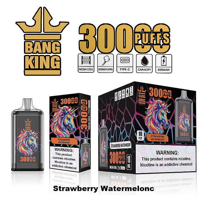 Bang King Crystal 30 000 bouffées (30 000 bouffées) Vape jetable en gros