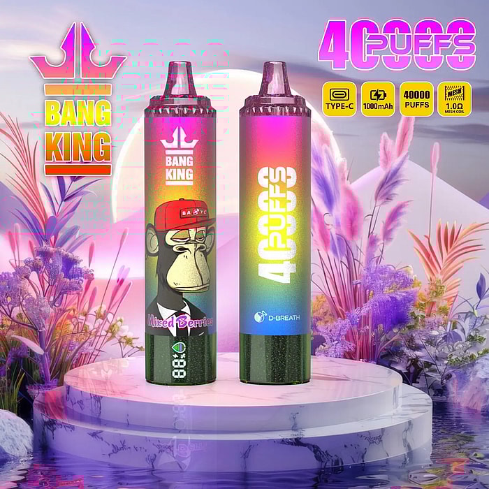Bang King Tornado 40 000 bouffées (40 000 bouffées) Vape jetable en gros