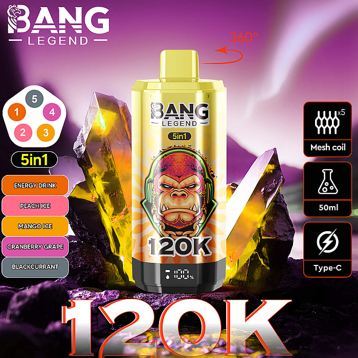 bang legend 120000 120k puffs all'ingrosso svapo usa e getta