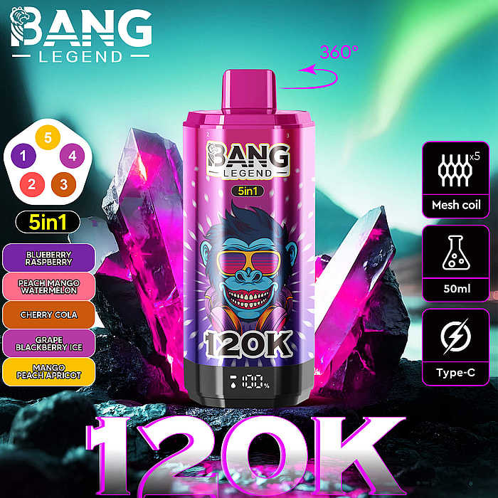 bang legend 120000 120k puffs all'ingrosso svapo usa e getta
