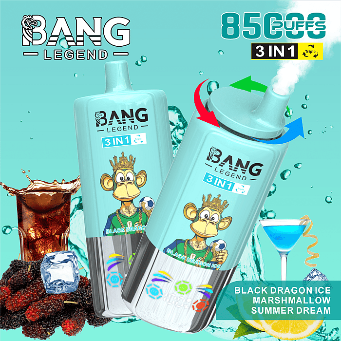 bang legend 85000 85k puffs 3 in 1 wholesale disposable vape