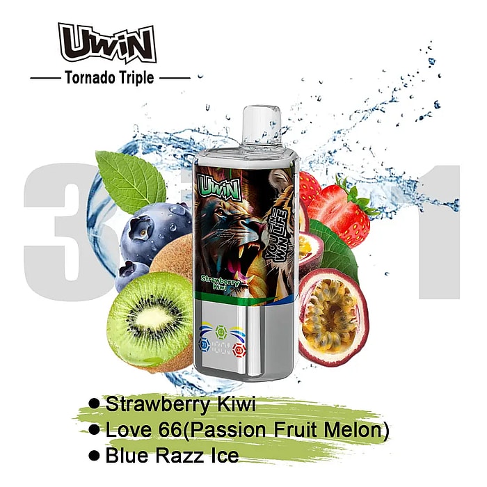 uwin tornado triple 60000 60k puffs 3 in 1 flavors wholesale disposable vape