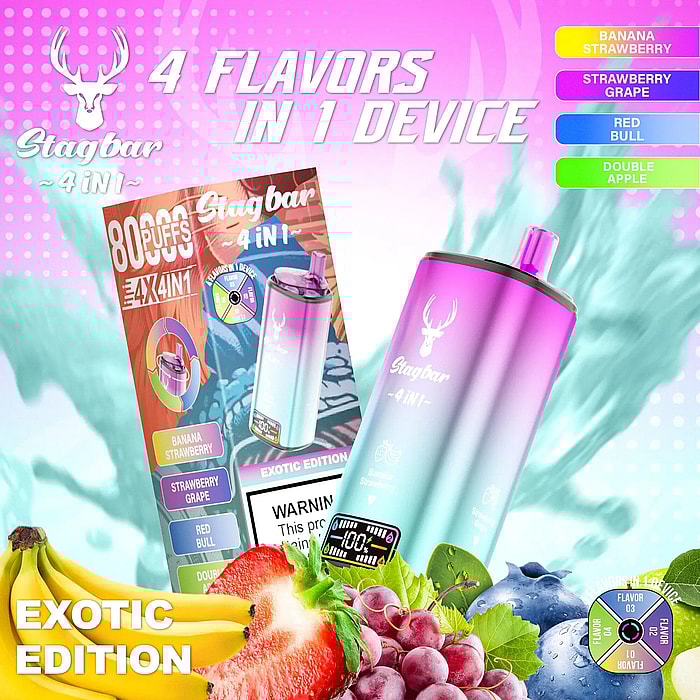 stag bar 4in1 80000 80k puffs wholesale disposable vape