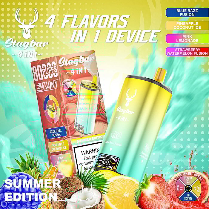 stag bar 4in1 80000 80k puffs wholesale disposable vape