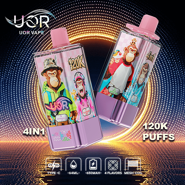 uor 120000 120k puffs 4 in 1 wholesale disposable vape