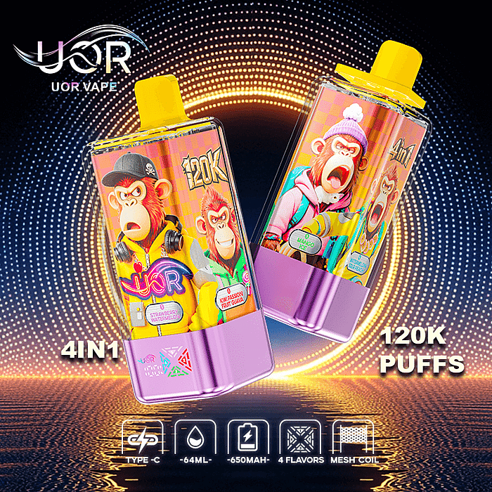 uor 120000 120k puffs 4 in 1 wholesale disposable vape