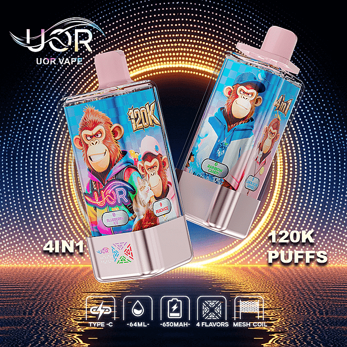 uor 120000 120k puffs 4 in 1 wholesale disposable vape
